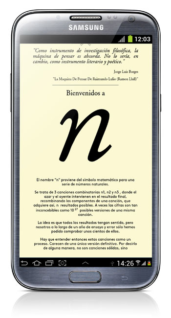 «n», la nueva app de Jorge Drexler.