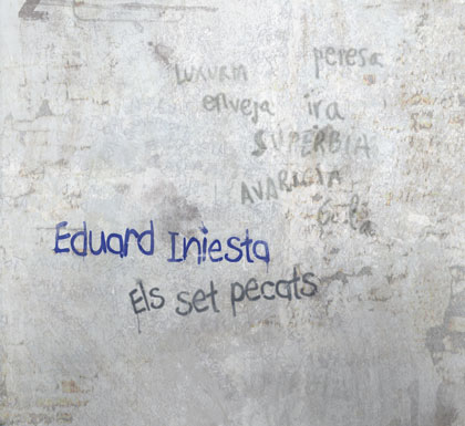 Portada del CD «Els set pecats» de Eduard Iniesta. 