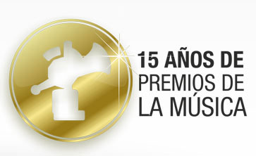 Logo de la XV Edición de los Premios de la Música. 