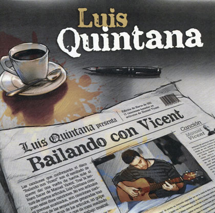 Portada del CD «Bailando con Vincent» de Luis Quintana. 