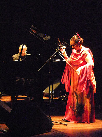 Martirio y José María Vitier el pasado 20 de mayo en l'Auditori de Barcelona. © Federico Francesch