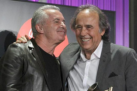 Víctor Manuel y Joan Manuel Serrat. 