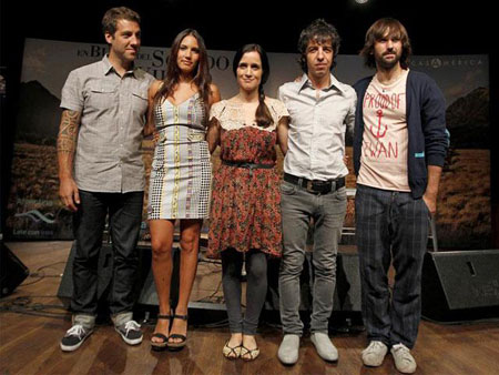 Julieta Venegas, David Otero, Marc Ros, Jesús Antúnez e India Martínez. © EFE