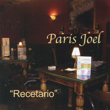 Portada del disco «Recetario» de Paris Joel. 