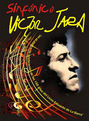 Cartel del concierto «Víctor Jara Sinfónico». 