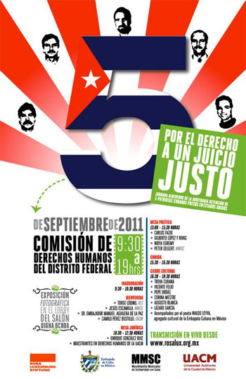 Cartel del concierto «Por el derecho a un juicio justo». 