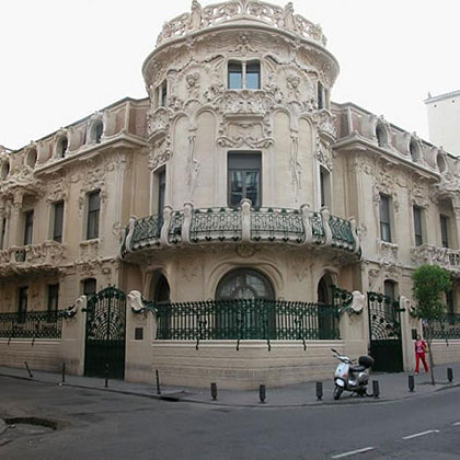 Fachada de la sede de la SGAE en Madrid. 