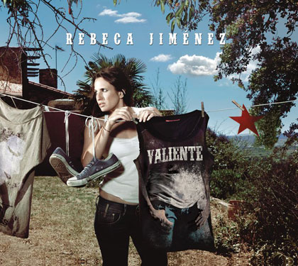 Portada del disco «Valiente» de Rebeca Jiménez. 