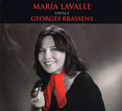 Portada del disco «María Lavalle canta a Georges Brassens» de María Lavalle 