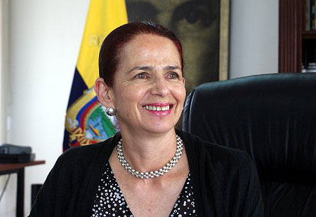 La ministra de Cultura ecuatoriana Erika Sylva. © Ministerio de Cultura de Ecuador