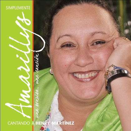 Portada del disco «Simplemente Amarillys, Cantando a Henry Martínez» de Amarillys. 