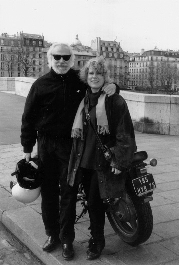 Marina Rossell y Georges Moustaki en París, 1993  © Archivo Marina Rossell