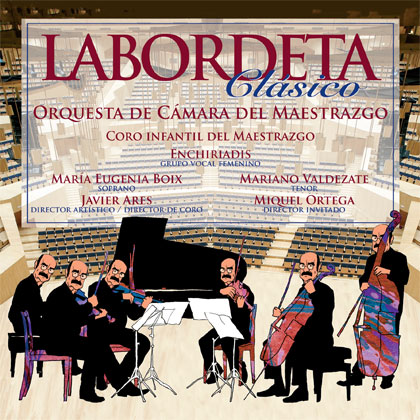 Portada del disco «Labordeta clásico» de la Orquesta de Cámara del Maestrazgo. 