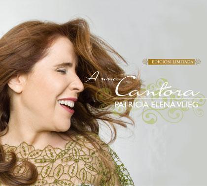 Portada del disco «A una cantora» de Patricia Elena Vlieg. 