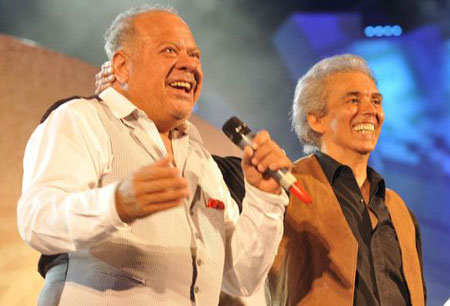 Cacho Buenaventura invitó a Jairo para cantar juntos «Virgen india». © Pedro Castillo/La Voz