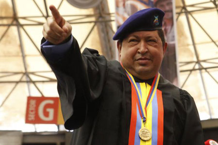 El mandatario venezolano, Hugo Chávez Frías. © AVN