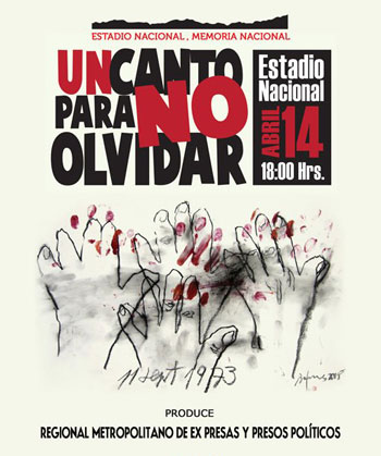 Cartel del concierto «Un canto para no olvidar» 