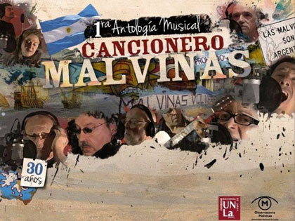 Portada del disco «Cancionero Malvinas». 