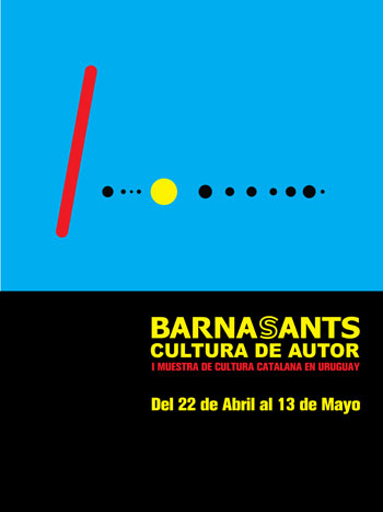 Cartel oficial de la I Bienal Catalunya / Uruguay. 