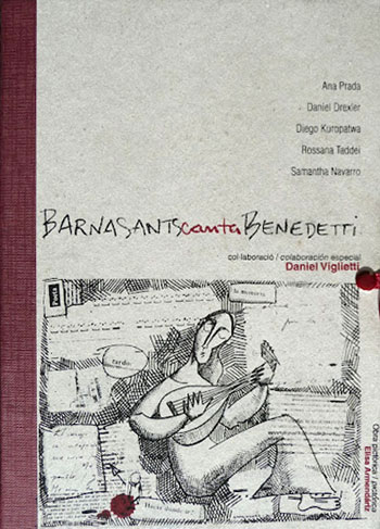 Portada del cuaderno-libro «BarnaSants canta Benedetti». 