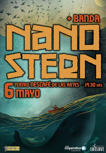 Cartel del concierto de Nano Stern. 