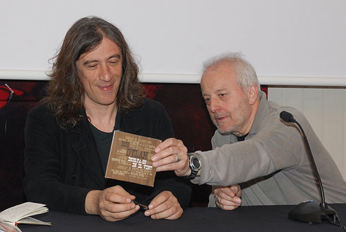 Gerard Quintana y Jordi Batiste en la presentación del pasado jueves. © Xavier Mercadé