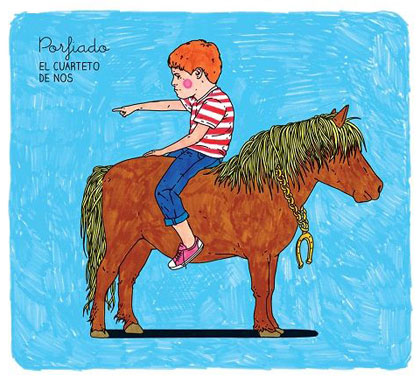 Portada del disco «Porfiado» de El Cuarteto de Nos.