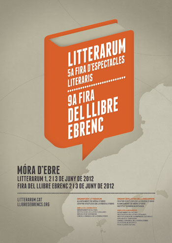 Cartel de la feria de espectáculos literarios Litterarum.