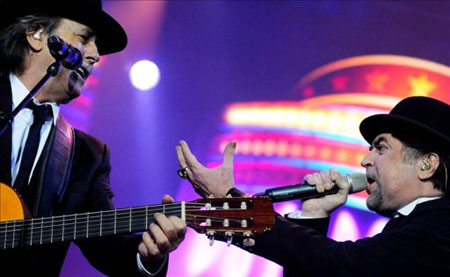 Joan Manuel Serrat y Joaquín Sabina: Los pájaros contraatacan. © EFE