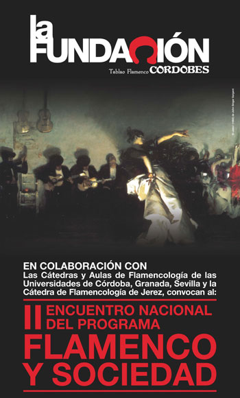 Cartel del II Encuentro Nacional «Flamenco y Sociedad».