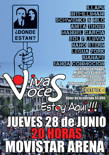 Cartel de concierto «Vivas Voces».