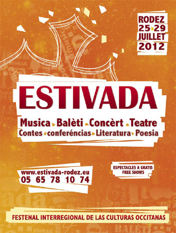 Cartel del Festival Estivada de Rodez 2012.