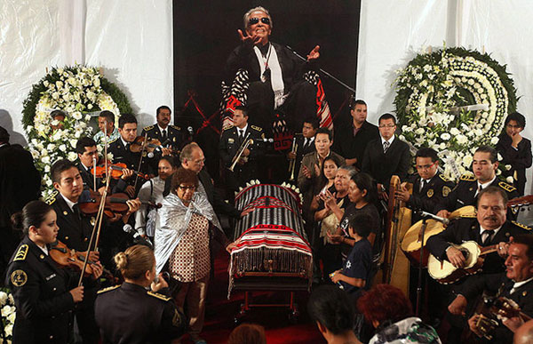 El funeral de Chavela Vargas en la Plaza Garibaldi. © REUTERS/Edgard Garrido