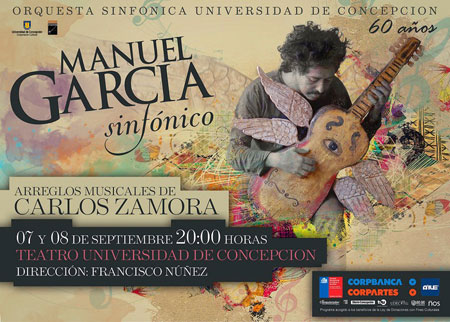 Cartel del concierto Manuel García Sinfónico