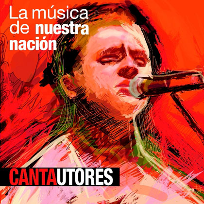 Portada del disco «Cantautores» de la colección «La música de nuestra nación».