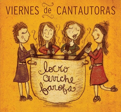 Cartel de los conciertos «Viernes de cantautoras».