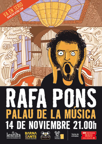 Cartel del concierto «En serio» de Rafa Pons