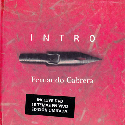 Portada del libro-disco «Intro» de Fernando Cabrera