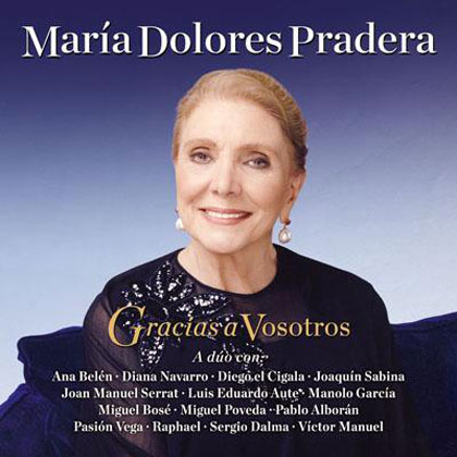 Portada del disco «Gracias a vosotros» en homenaje a María Dolores Pradera.