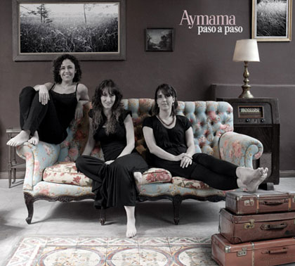 Portada del disco «Paso a paso» de Aymama