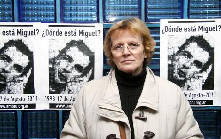 Rosa Schoenfel, madre de Miguel Bru y presidenta de la Asociación Civil Miguel Bru.