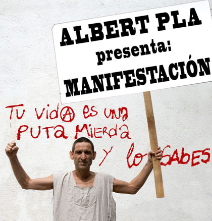 Cartel del concierto «Manifestación» de Albert Pla