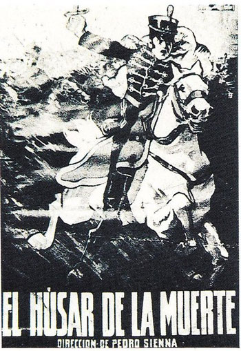 Afiche original de «El Húsar de la Muerte» de Pedro Sienna.