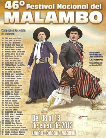 Cartel 46 Festival Nacional del Malambo 2013
