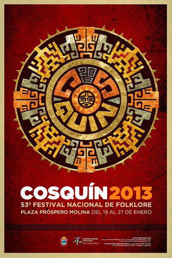 Cartel del 53 Festival de Cosquín 2013.