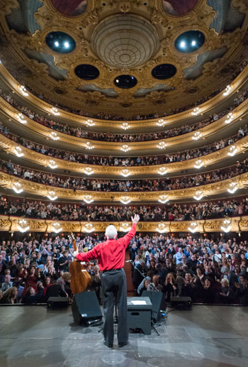 Raimon en el concierto del pasado 30 de noviembre en el Gran Teatre del Liceu de Barcelona. © A. Bofill