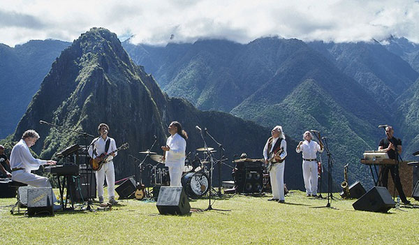 Los Jaivas en el Machu Picchu. © Osvaldo Palacios