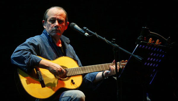 Silvio Rodríguez en el concierto que dio en Lima en el 2007. © Giancarlo Shibayama/El Comercio