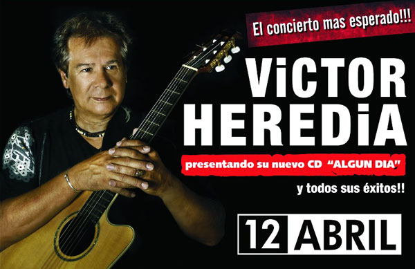 Víctor Heredia en vivo el viernes 12 de abril en el Teatro Opera Citi.