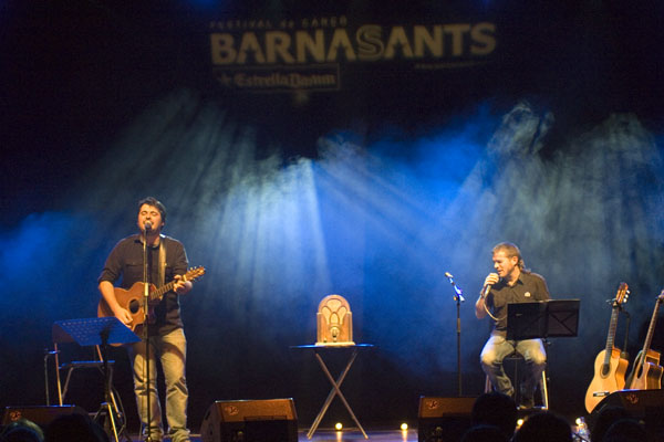 Miquel Abras y Cesk Freixas en el penúltimo concierto del 18 Festival BarnaSants. © Xavier Pintanel